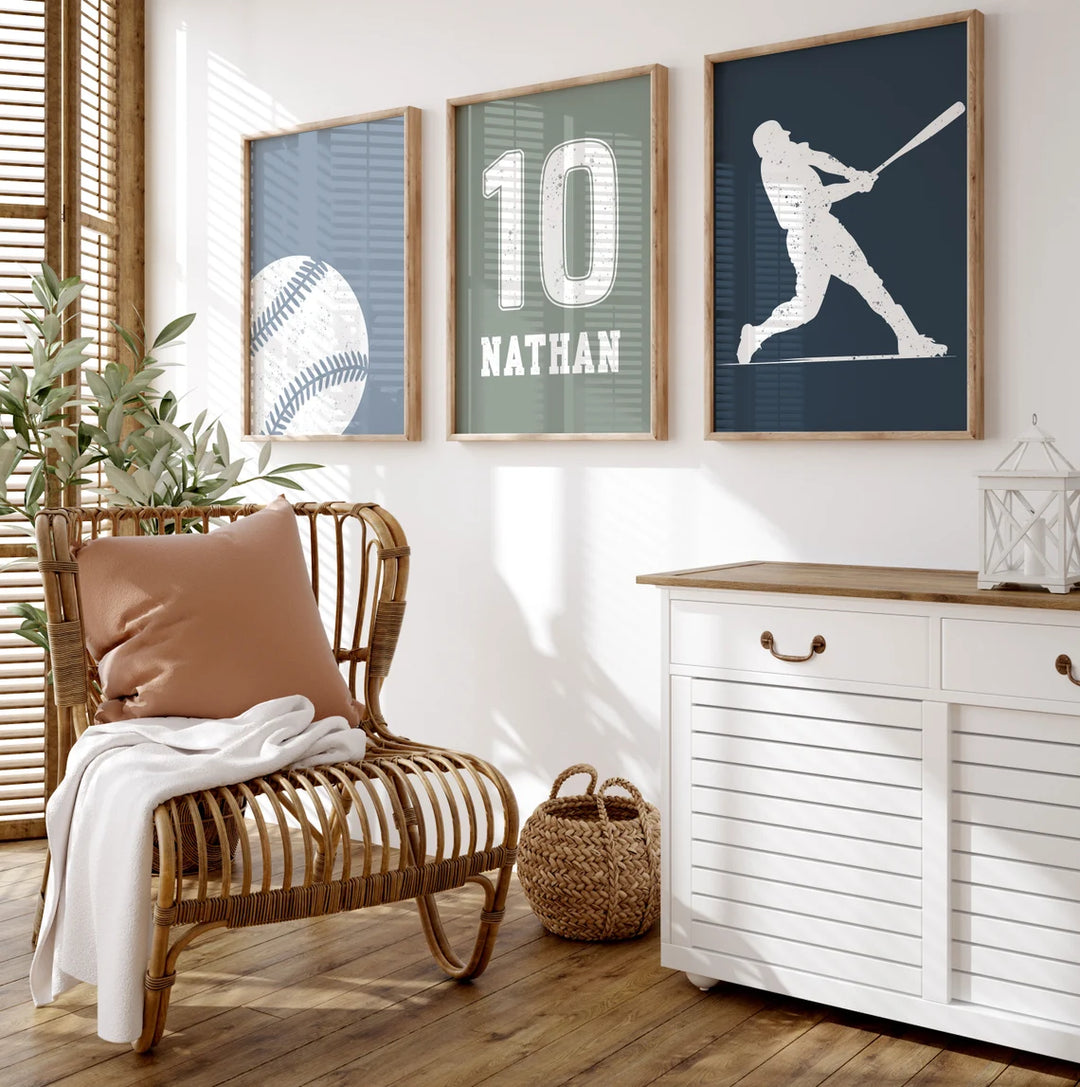  painting - CUSTOM BASEBALL WALL ART by Asianmonk