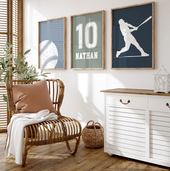  painting - CUSTOM BASEBALL WALL ART by Asianmonk
