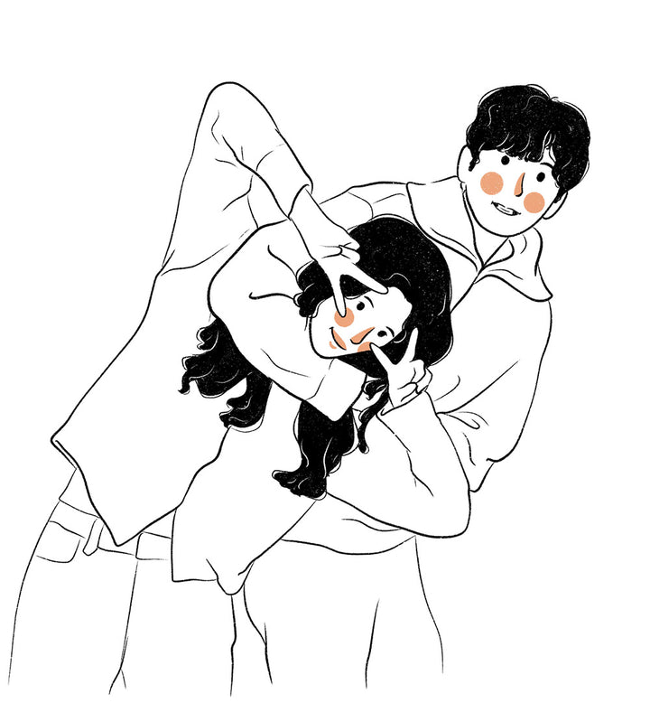 COUPLE LINE ART PORTRAIT