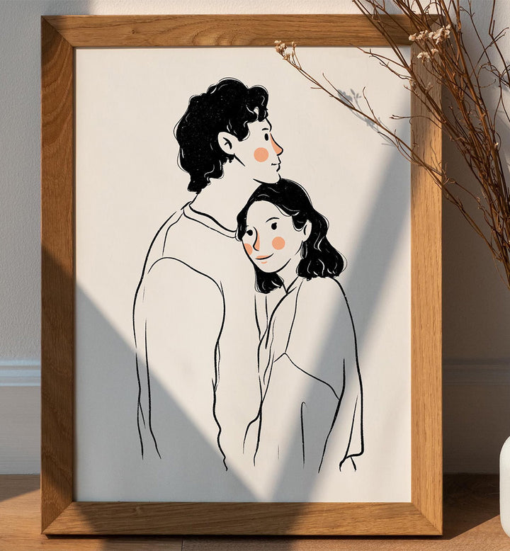 COUPLE LINE ART PORTRAIT