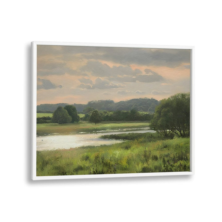 PASTURES BY THE WATER, VINTAGE LANDSCAPE