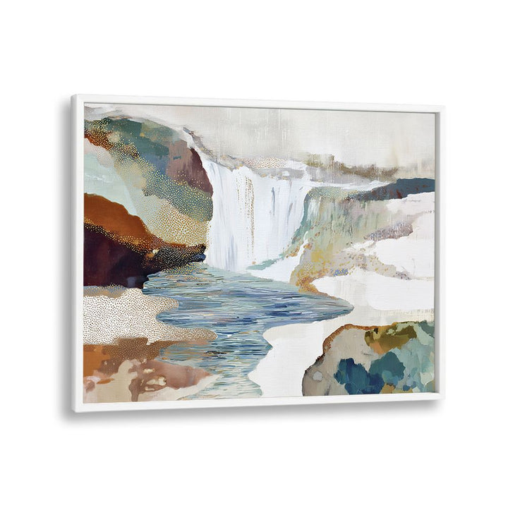 WATERFALL WITH GOLD ACCENTS