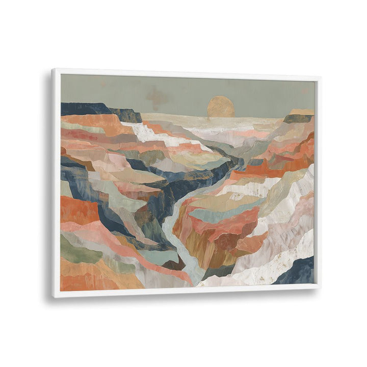 LAYERED CANYON AT SUNSET