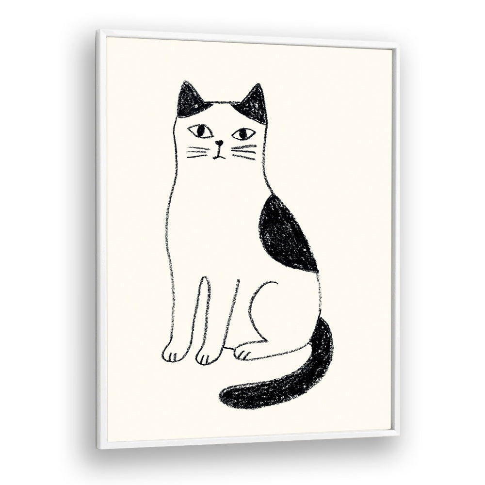 MINIMALIST SITTING CAT