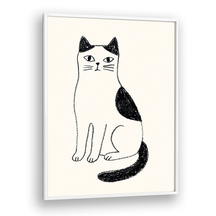 MINIMALIST SITTING CAT