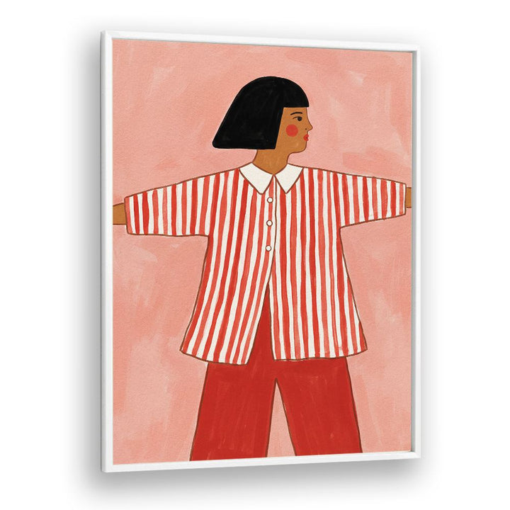 STYLISH STRIPED WOMAN