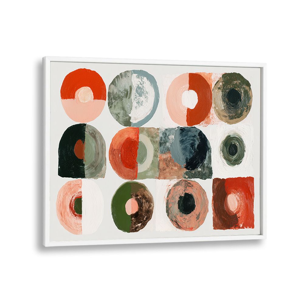 ABSTRACT CIRCLES IN EARTHY TONES