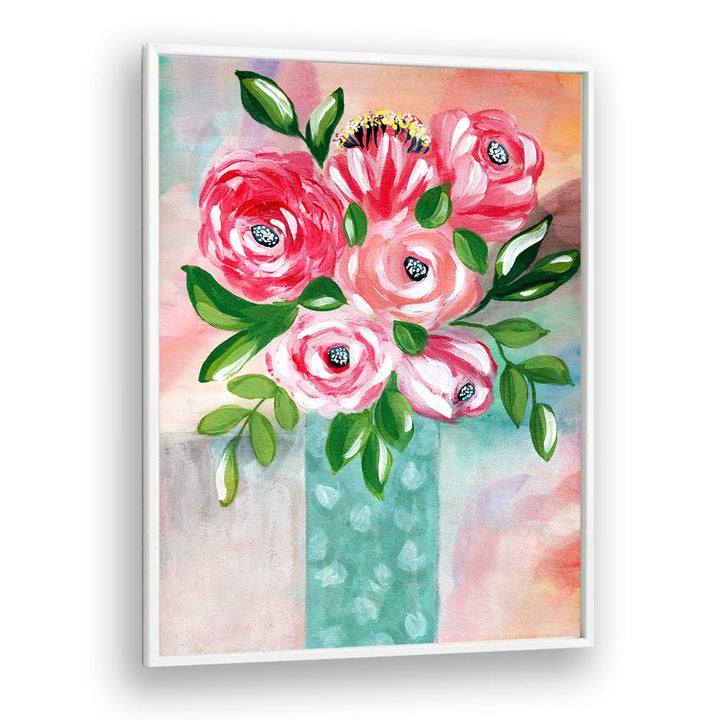 VIBRANT PINK FLOWERS VASE