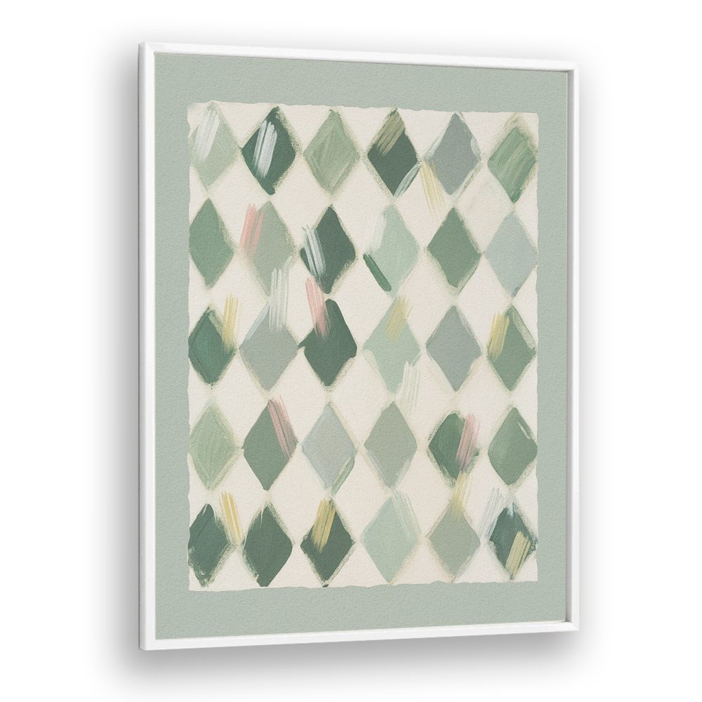 SOFT GREEN DIAMOND PATTERN