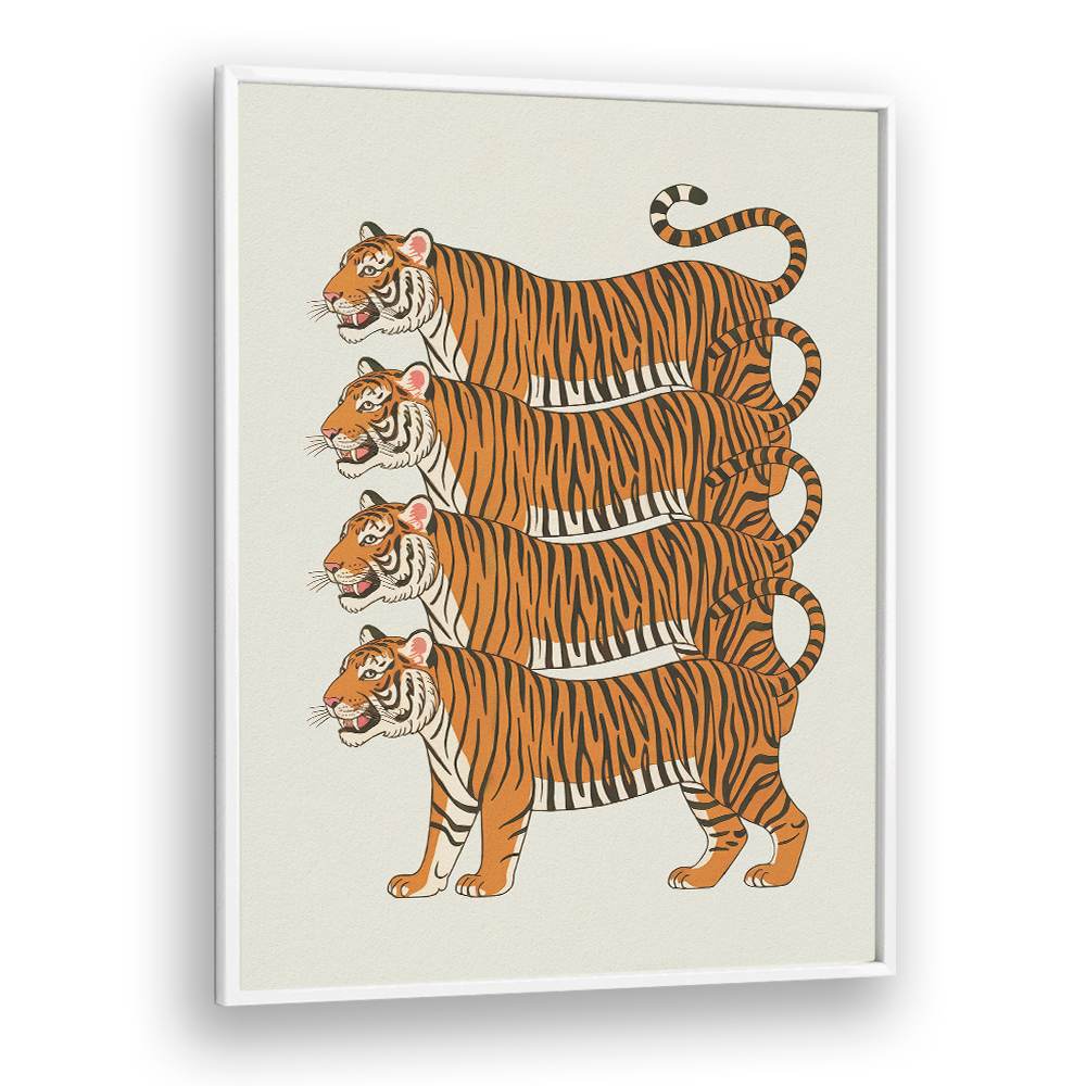 FOUR STACKED TIGERS