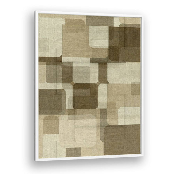 Rounded Geometric Layers – Abstract Art Print