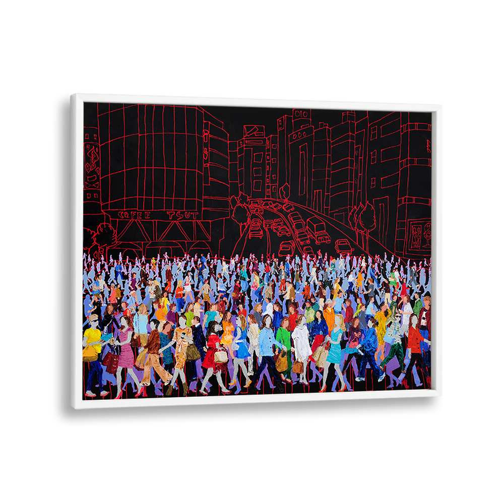 COLORFUL CITY CROWD