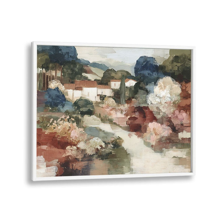 TUSCAN VILLAGE WITH WINDING PATH