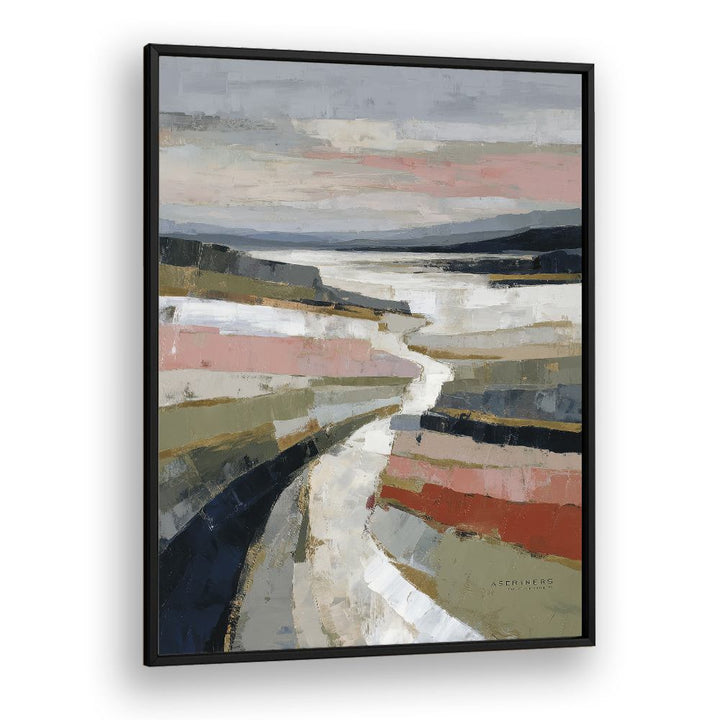 ABSTRACT COASTAL RIVER LANDSCAPE