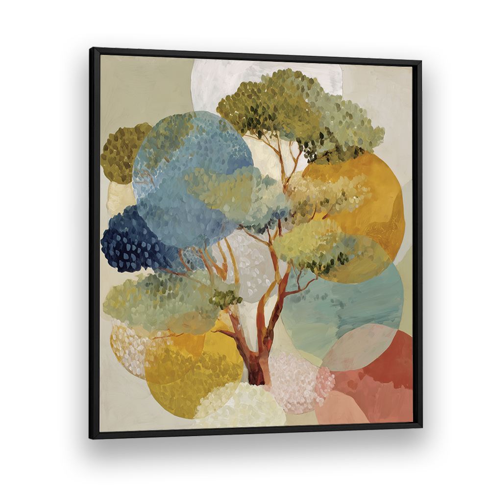 OAK WITH GEOMETRIC CIRCLES