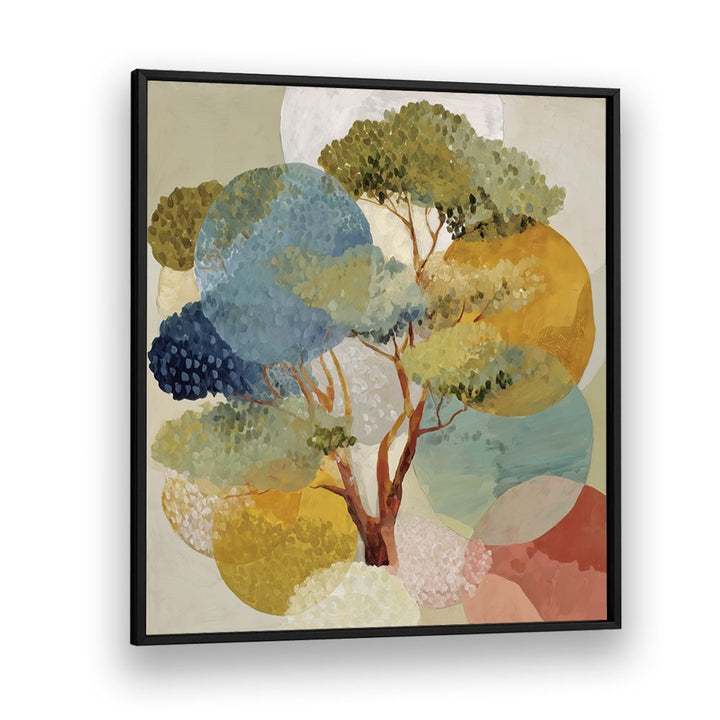 OAK WITH GEOMETRIC CIRCLES