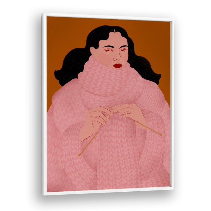 COZY PINK SWEATER KNITTER