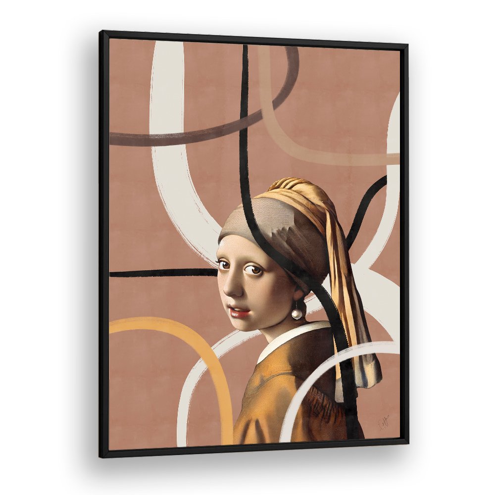 MODERN PEARL EARRING PORTRAIT