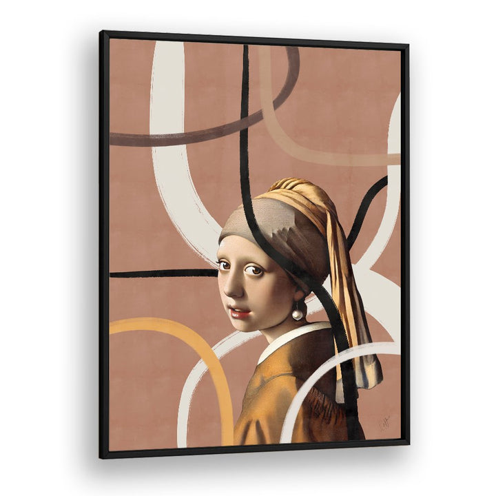MODERN PEARL EARRING PORTRAIT
