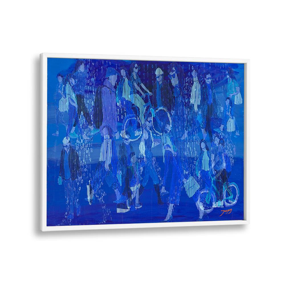 BLUE DIGITAL CROWD