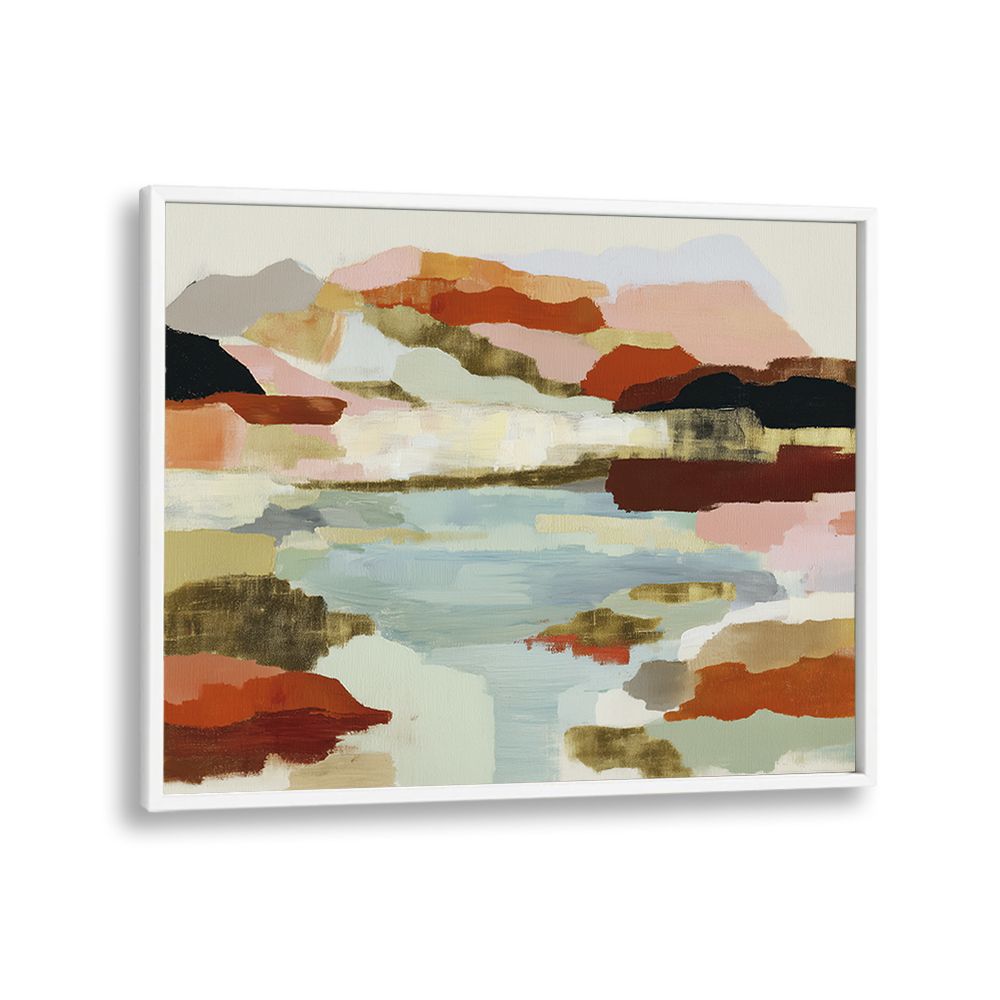 LAKE REFLECTION IN EARTH TONES