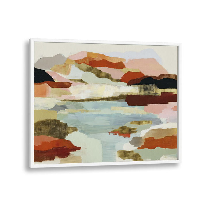 LAKE REFLECTION IN EARTH TONES
