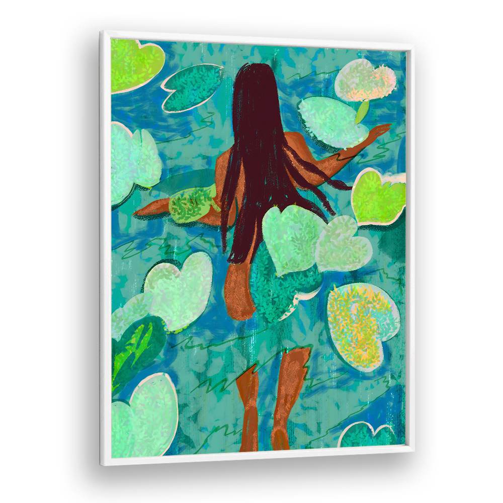 SWIMMING AMONG LILY PADS