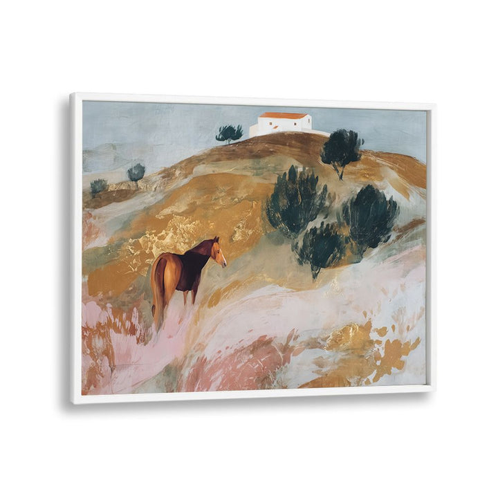 HORSE IN TUSCAN COUNTRYSIDE