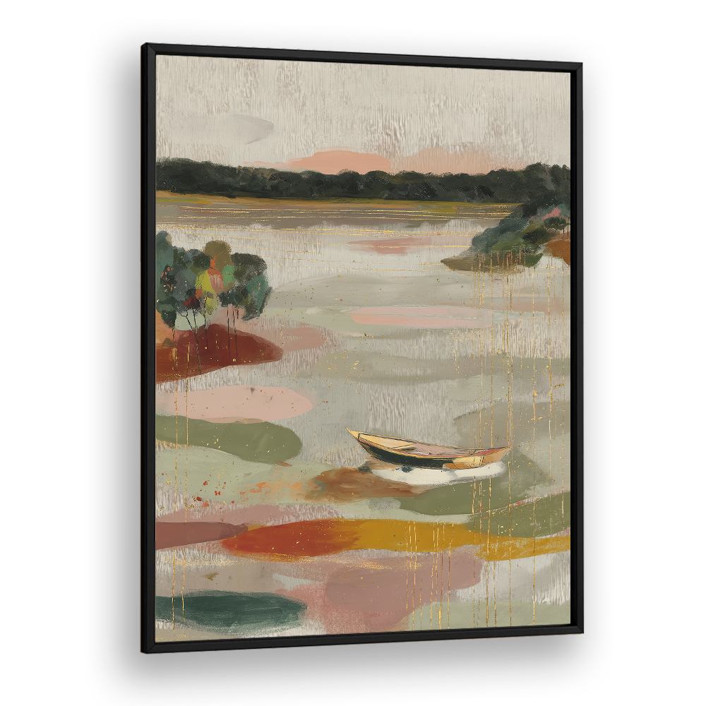 TRANQUIL BOAT ON STILL WATERS