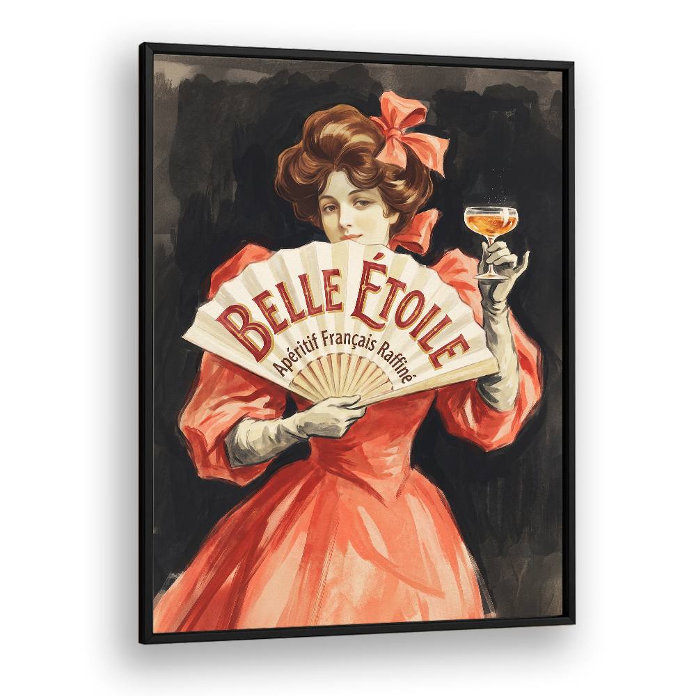 ELEGANT LADY WITH APERITIF
