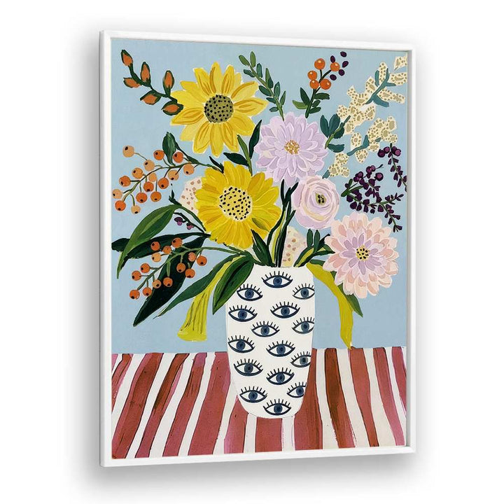 CHEERFUL FLOWERS EYE VASE