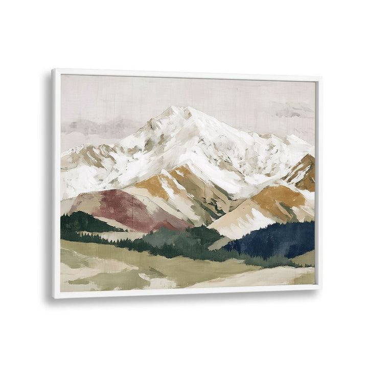 SNOWY MOUNTAINS WITH FOREST VALLEY