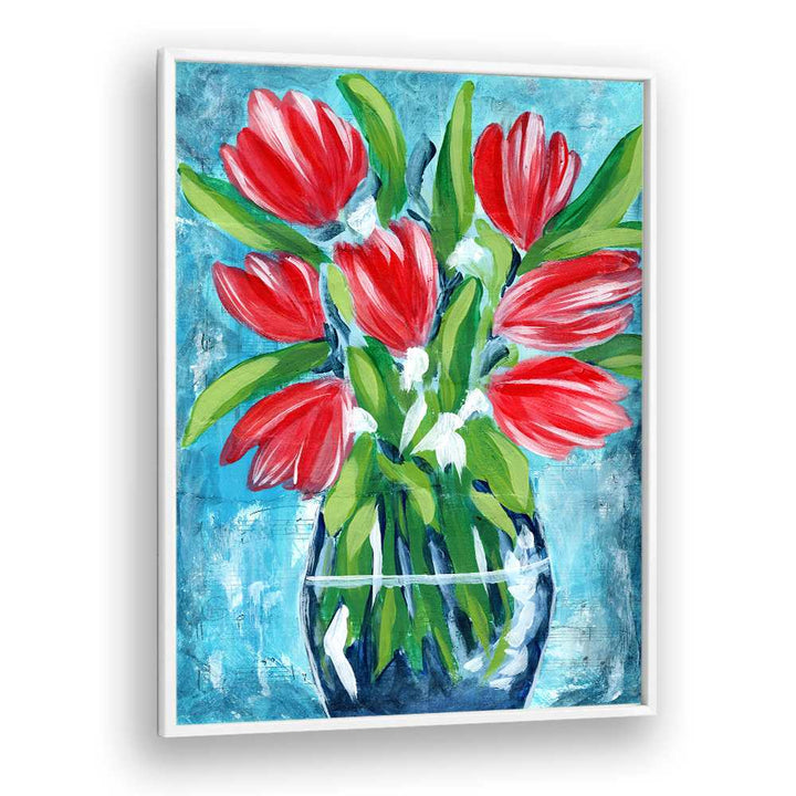 VIBRANT RED TULIPS