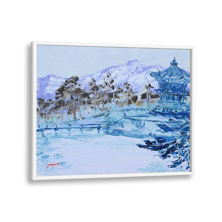 TRANQUIL BLUE WINTER PAGODA