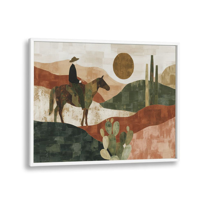 DESERT RIDER AT SUNSET