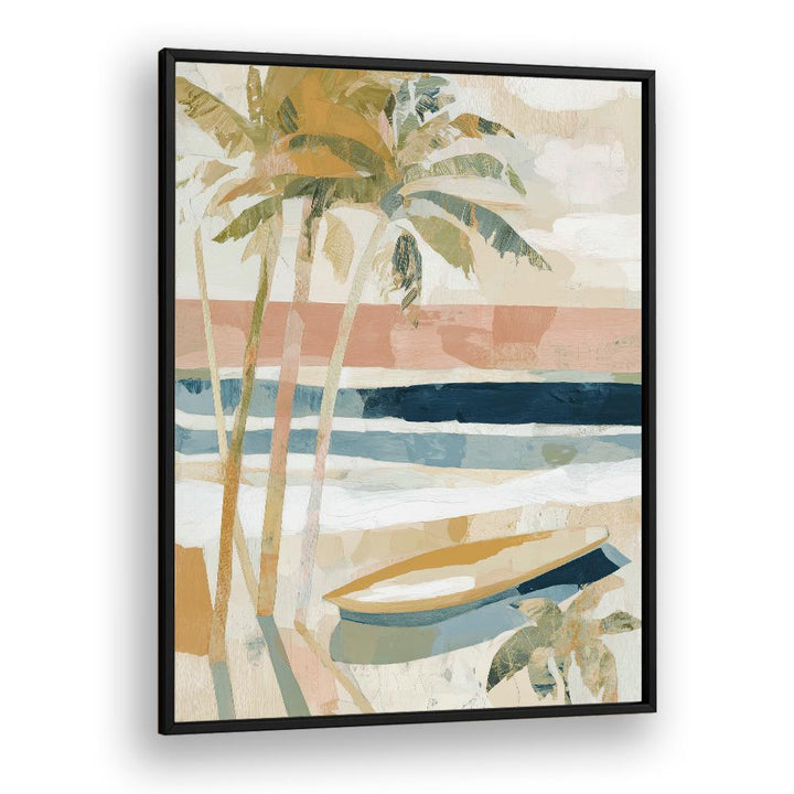PALM TREES ON TROPICAL SHORE