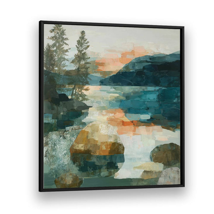 LAKE TAHOE SHORE WITH PINE TREES
