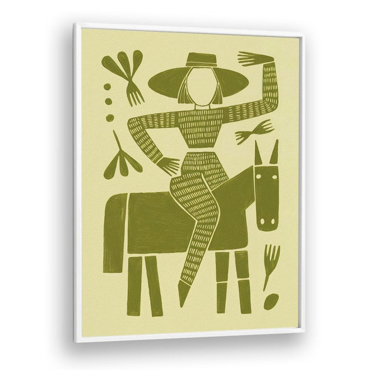 FOLK ART HORSE RIDER