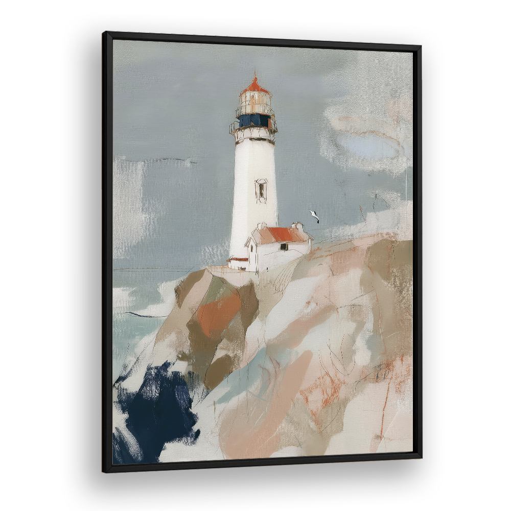 LIGHTHOUSE ON ROCKY CLIFFS