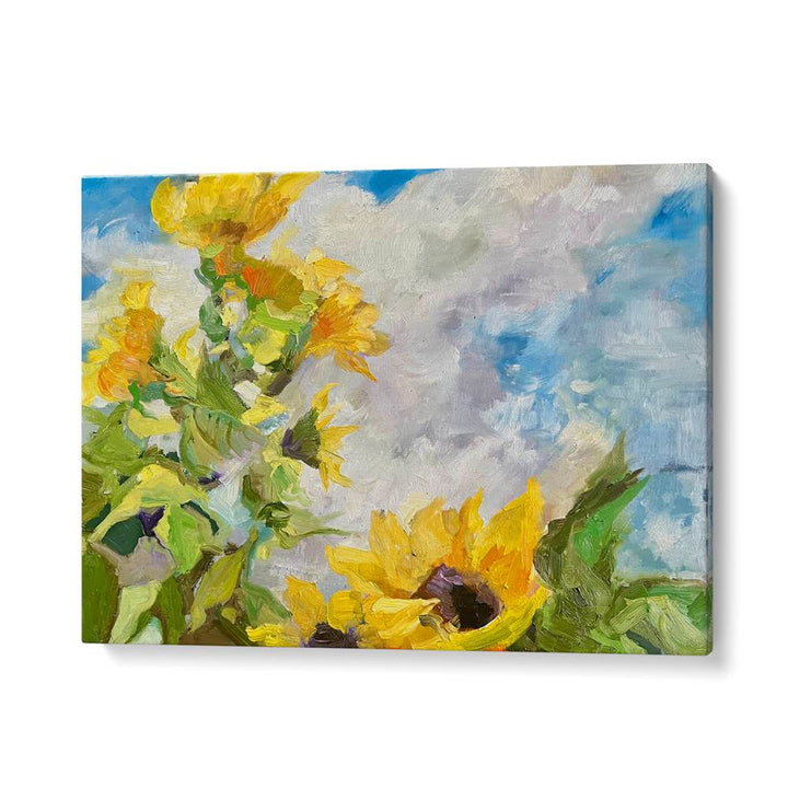 SUNFLOWERS AND BLUE SKY