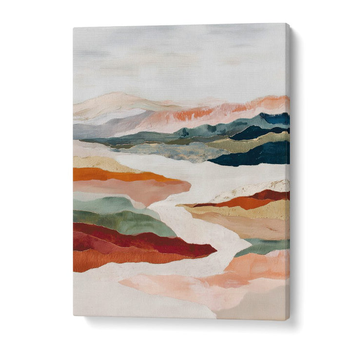 MOUNTAIN VALLEY WITH FLOWING RIVER