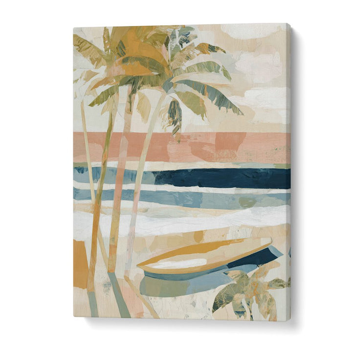 PALM TREES ON TROPICAL SHORE