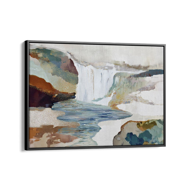 WATERFALL WITH GOLD ACCENTS