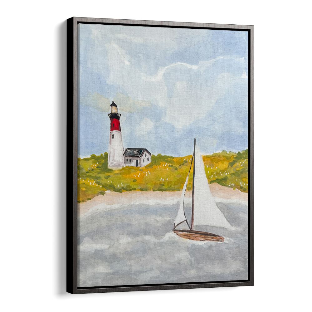COASTAL LIGHTHOUSE SAILBOAT