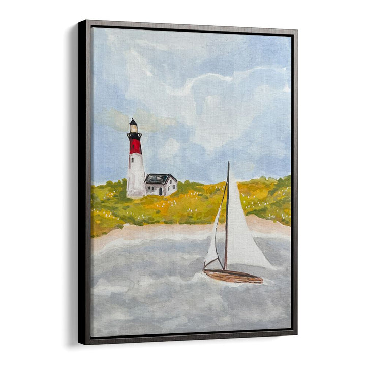 COASTAL LIGHTHOUSE SAILBOAT