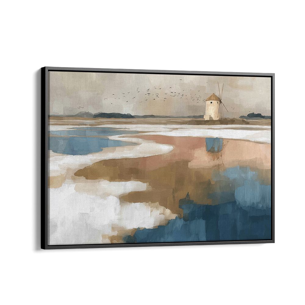 WINDMILL OVER SHALLOW WATERS