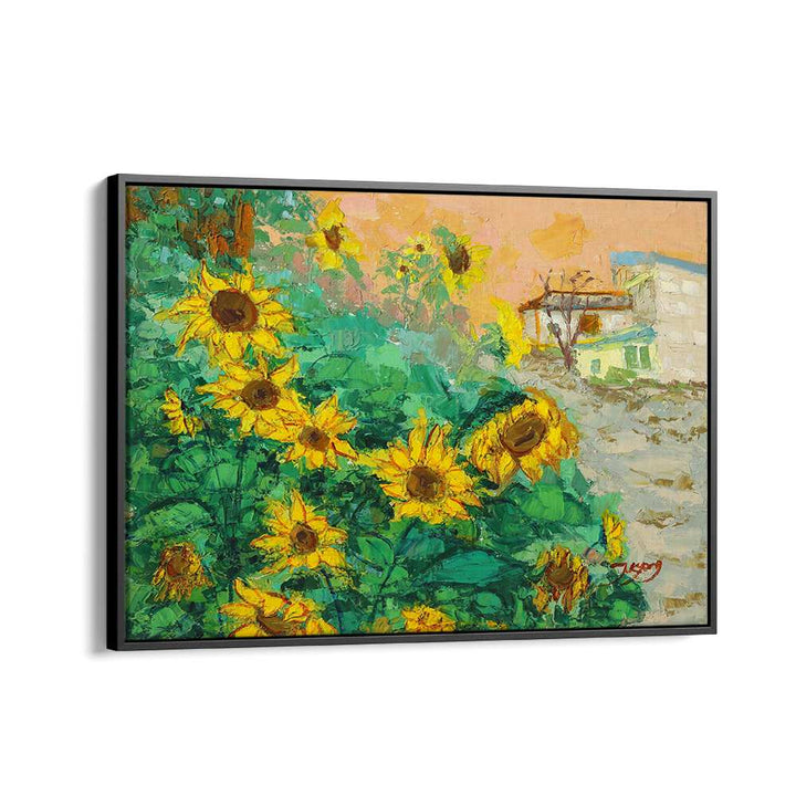SUNFLOWERS AND CITY