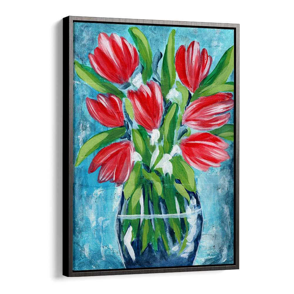VIBRANT RED TULIPS