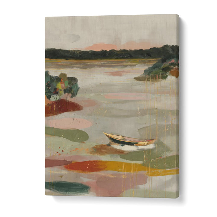 TRANQUIL BOAT ON STILL WATERS