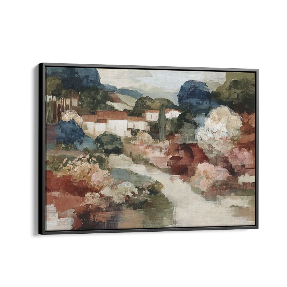 TUSCAN VILLAGE WITH WINDING PATH
